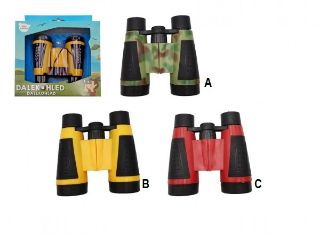 Obrázek z Dalekohled plast 9cm 3 barvy v krabičce 16x19x5cm 